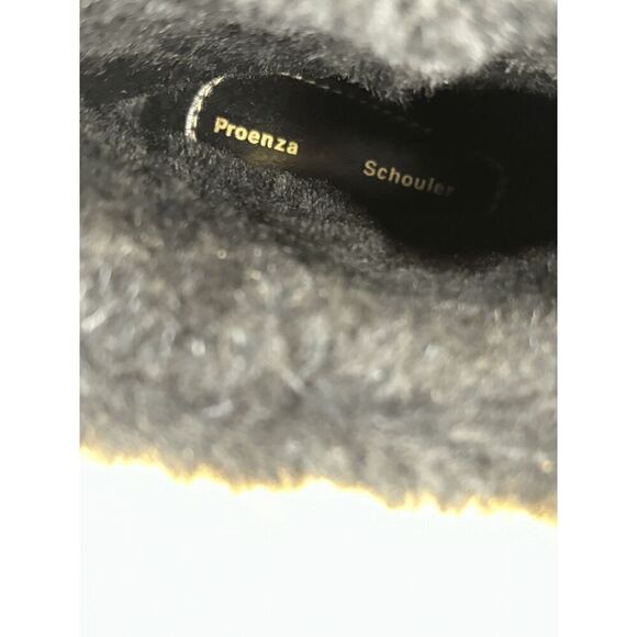 Proenza Schouler Women's Chunky Heel CA/SH Shearling Booties Black Size 6.5 NWOB - Picture 8 of 8